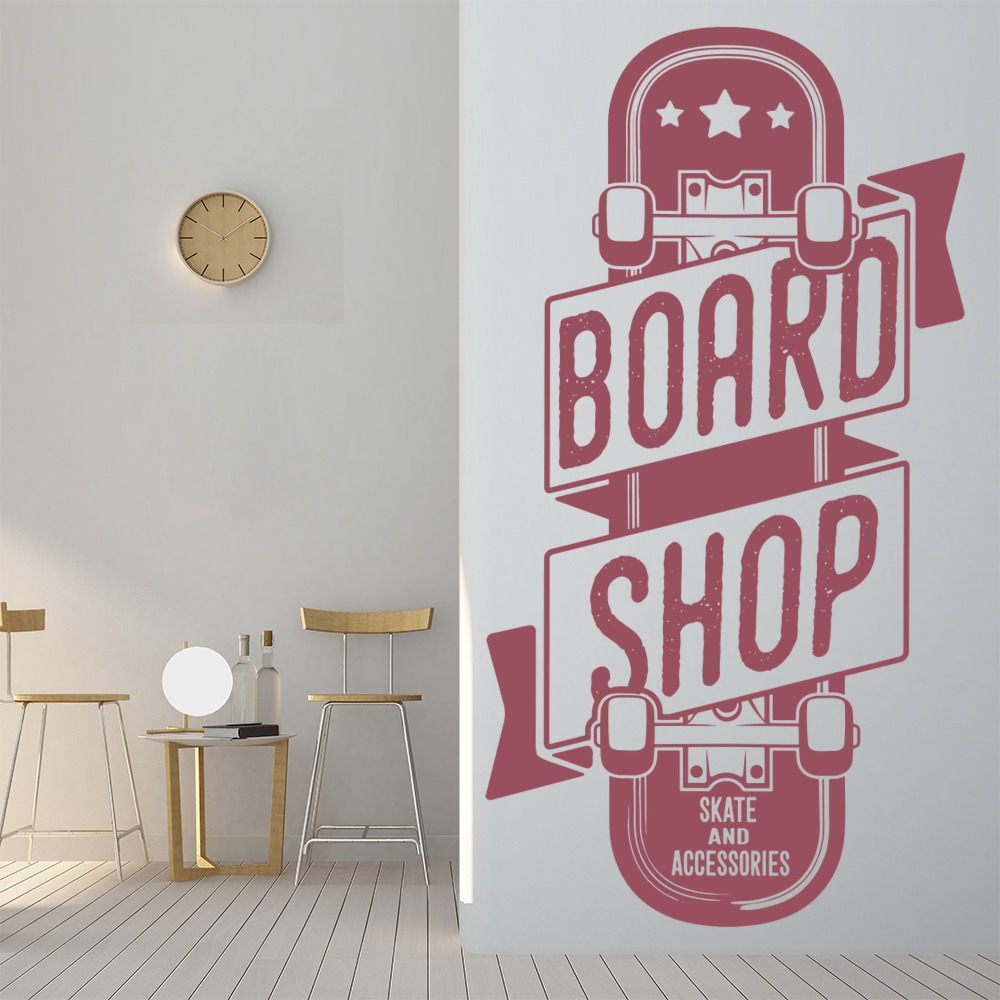 Skateboard Board Shop Wall Sticker | Icon Wall Stickers